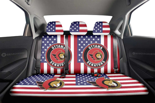 Ottawa Senators Car Back Seat Cover Custom Car Accessories - Gearcarcover - 2