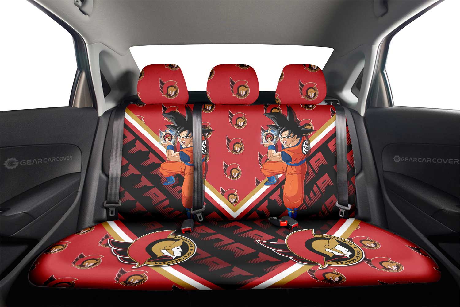 Ottawa Senators Car Back Seat Cover Custom Car Decorations For Fans - Gearcarcover - 2