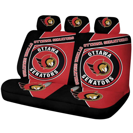 Ottawa Senators Car Back Seat Cover Custom Car Decorations For Fans - Gearcarcover - 1