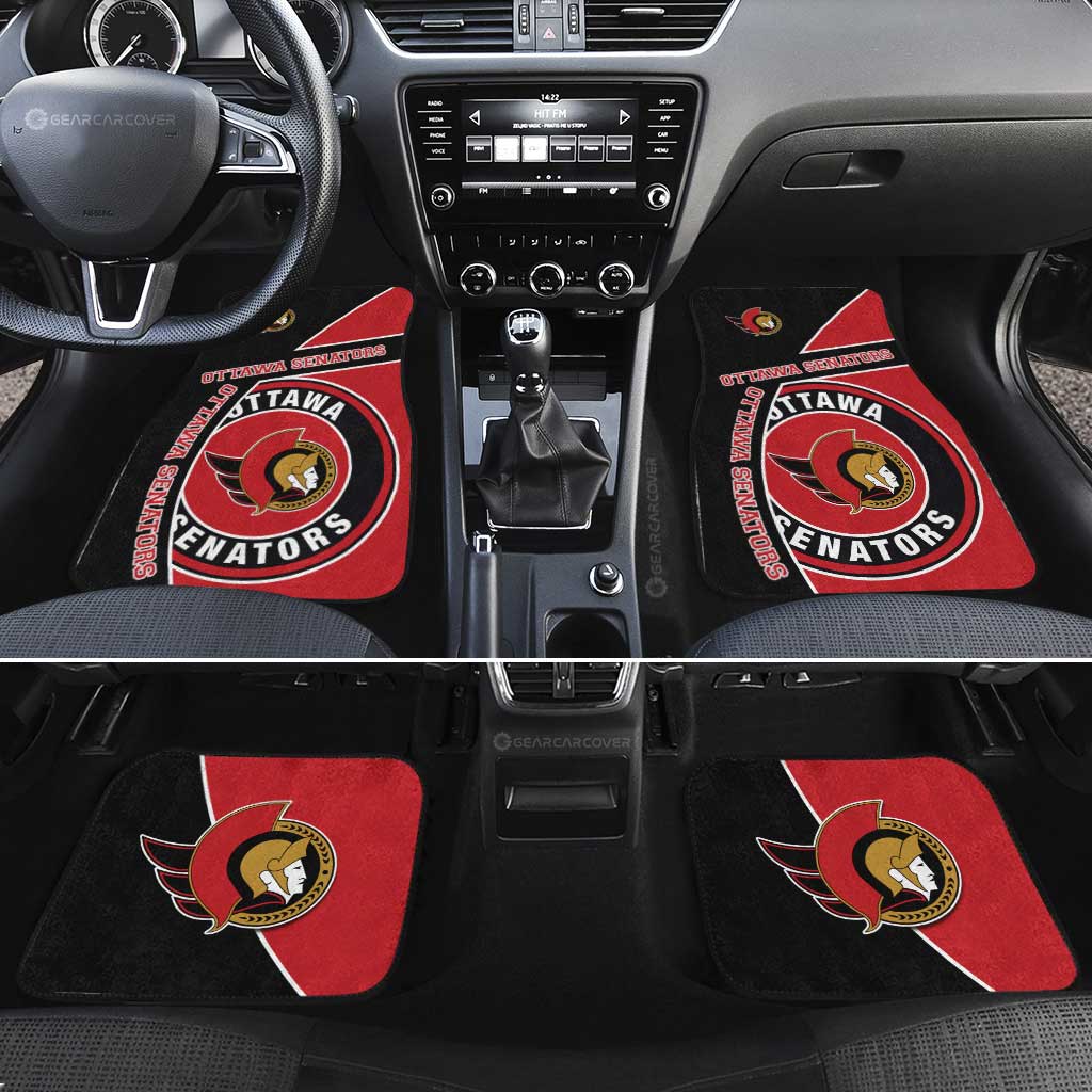 Ottawa Senators Car Floor Mats Custom Car Decorations For Fans - Gearcarcover - 2