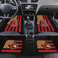 Ottawa Senators Car Floor Mats Custom US Flag Style - Gearcarcover - 2