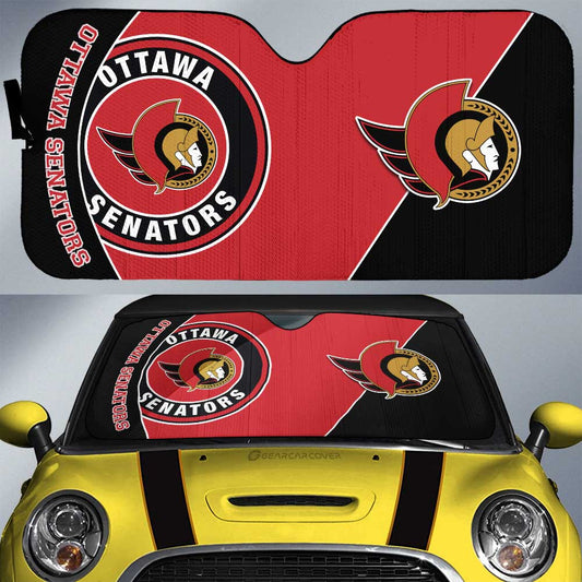 Ottawa Senators Car Sunshade Custom Car Accessories For Fans - Gearcarcover - 1