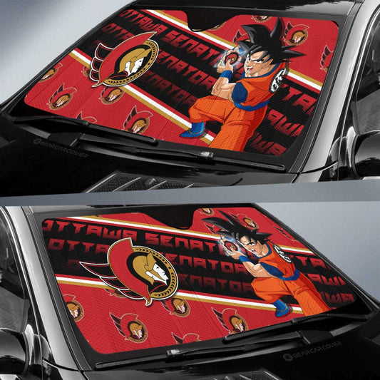 Ottawa Senators Car Sunshade Custom Car Decorations For Fans - Gearcarcover - 2