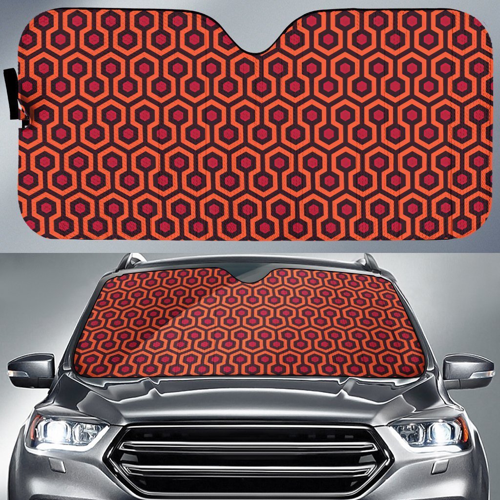 Overlook Hotel Carpet Pattern Car Sunshade - Gearcarcover - 1