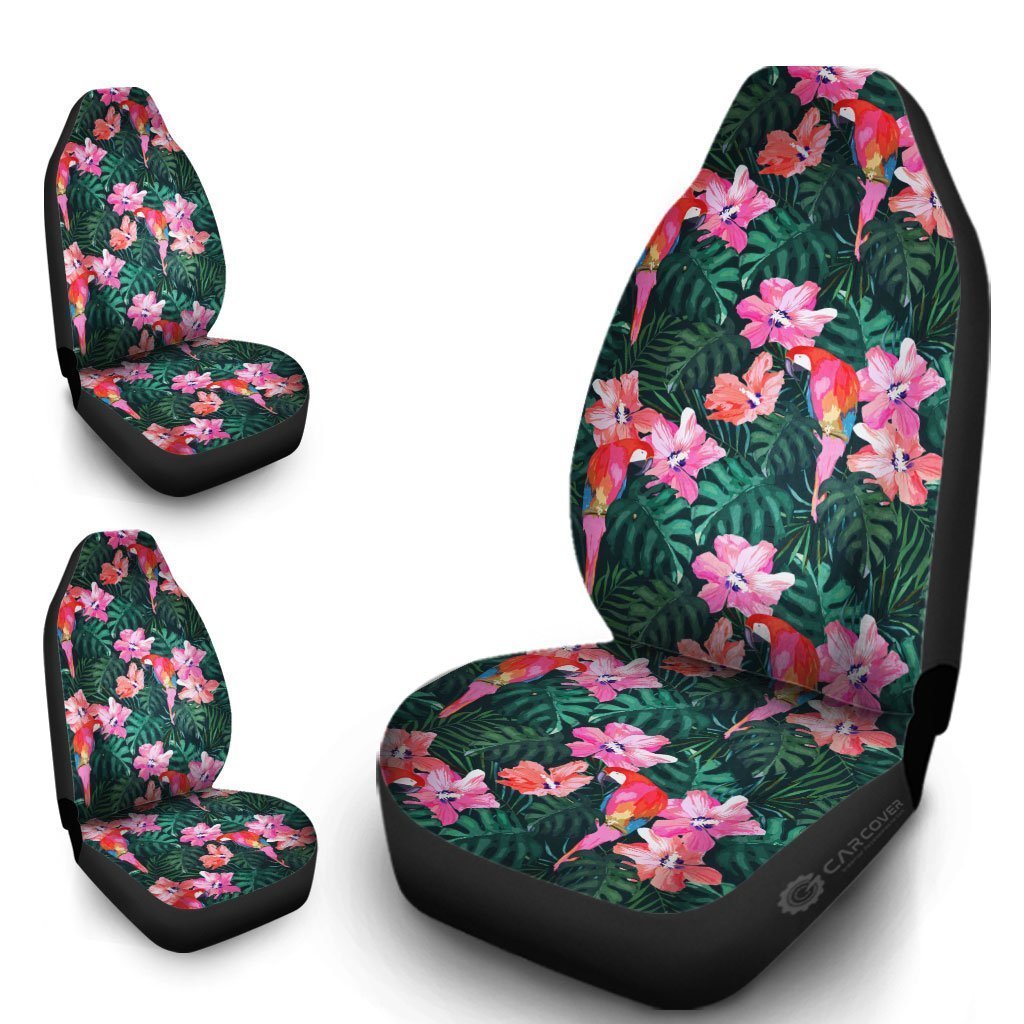 Parrot Car Seat Covers Custom Hawaiian Tropical Car Accessories - Gearcarcover - 4