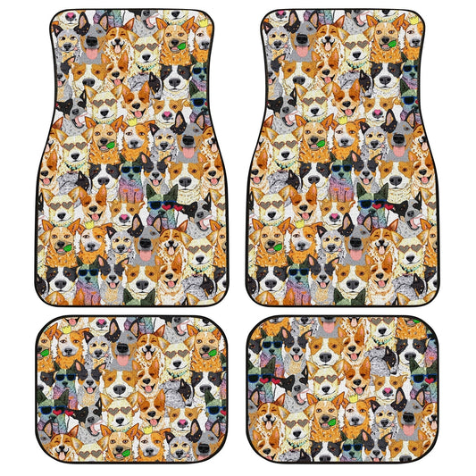 Pattern Dog Face Car Floor Mats Custom Dog Car Accessories - Gearcarcover - 1