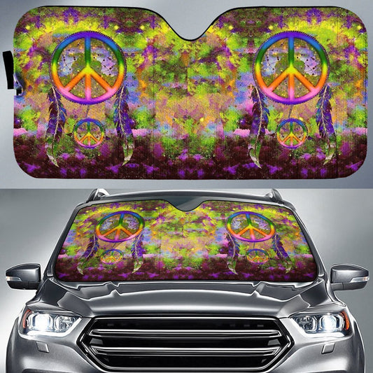 Peace Car Sunshade Custom Dreamcatcher Car Accessories - Gearcarcover - 1