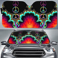 Peace Car Sunshade Custom Hippie Peace Car Accessories - Gearcarcover - 1