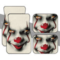 Pennywise Car Floor Mats Custom IT Clown Face Car Accessories Horror Halloween Decorations - Gearcarcover - 1