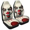 Pennywise Car Seat Covers Custom IT Clown Face Horror Car Accessories Halloween Decorations - Gearcarcover - 3