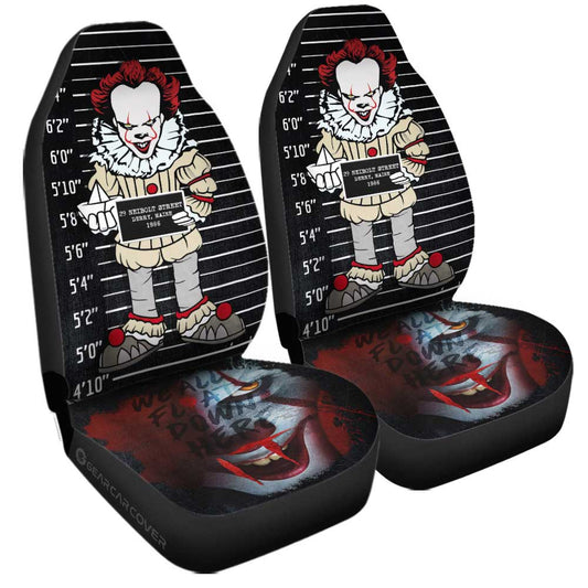 Pennywise From It Car Seat Covers Custom Horror Characters Car Accessories - Gearcarcover - 2