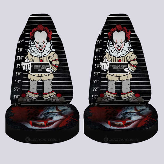 Pennywise From It Car Seat Covers Custom Horror Characters Car Accessories - Gearcarcover - 1