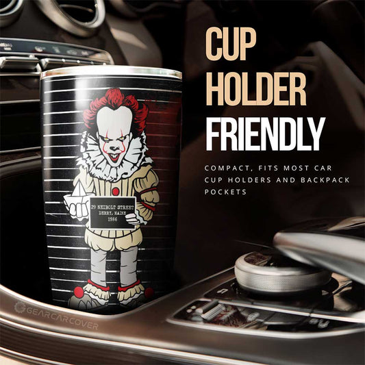 Pennywise From It Tumbler Cup Custom Horror Characters Car Interior Accessories - Gearcarcover - 2