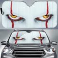 Pennywise It Car Sunshade Custom Face Horror Car Interior Accessories - Gearcarcover - 1