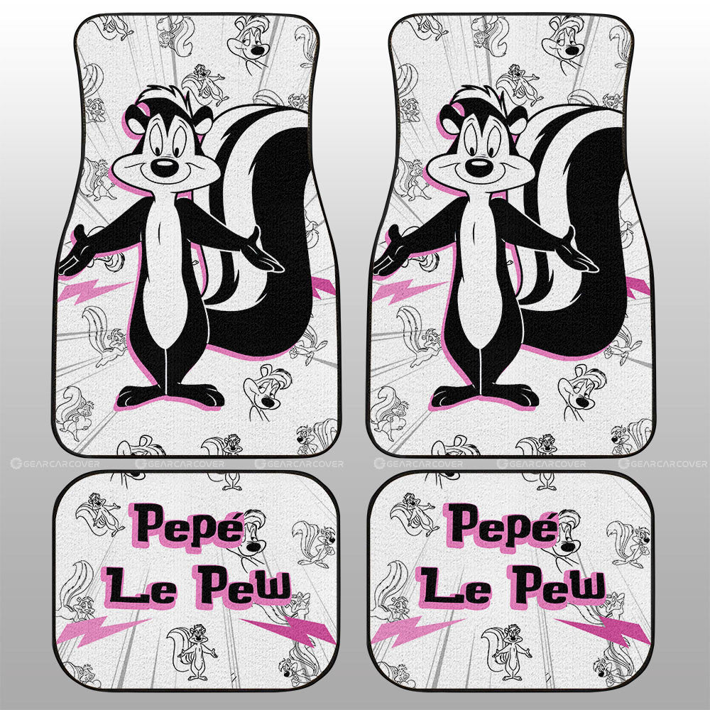 Pepé Le Pew Car Floor Mats Custom Cartoon Car Accessories - Gearcarcover - 1