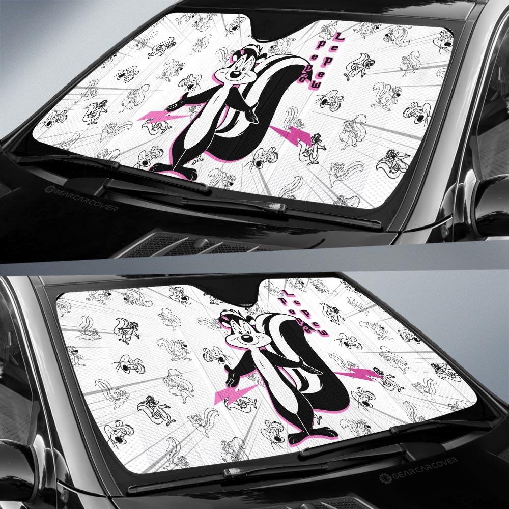 Pepé Le Pew Car Sunshade Custom Cartoon Car Accessories - Gearcarcover - 2