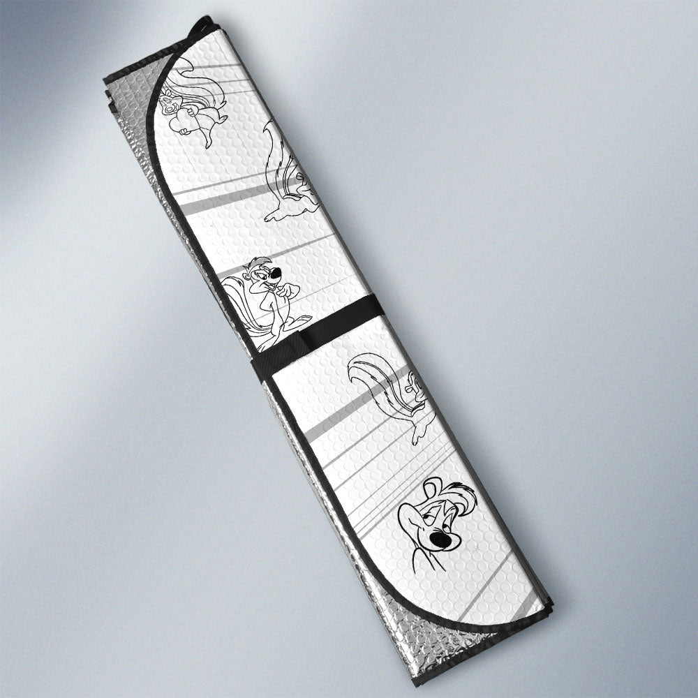 Pepé Le Pew Car Sunshade Custom Cartoon Car Accessories - Gearcarcover - 3
