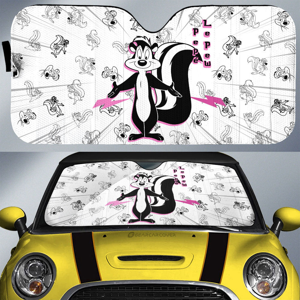Pepé Le Pew Car Sunshade Custom Cartoon Car Accessories - Gearcarcover - 1