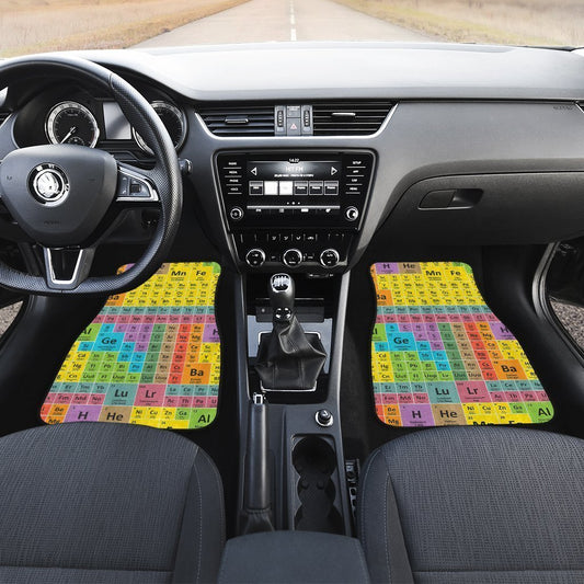 Periodic Table Car Floor Mats Custom Funny Car Accessories - Gearcarcover - 2