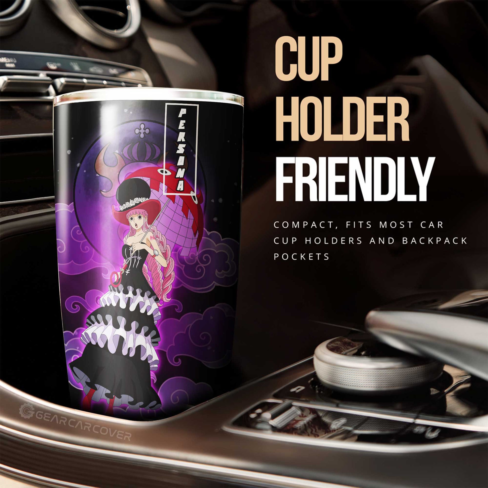 Perona Tumbler Cup Custom One Piece Anime Car Accessories For Anime Fans - Gearcarcover - 2