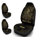 Personalized Aquarius Car Seat Covers Custom Name Zodiac Sign Car Accessories - Gearcarcover - 1