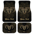 Personalized Aries Car Floor Mats Custom Zodiac Sign Car Accessories - Gearcarcover - 1