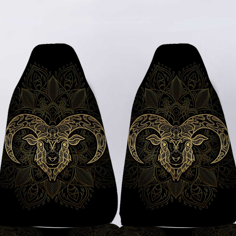 Personalized Aries Car Seat Covers Custom Zodiac Sign Aries Car Accessories - Gearcarcover - 5