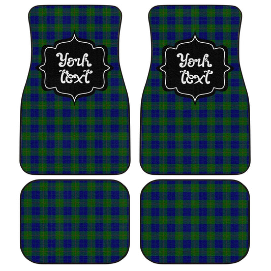 Personalized Barclay Tartan Car Floor Mats Custom Name Car Accessories - Gearcarcover - 1