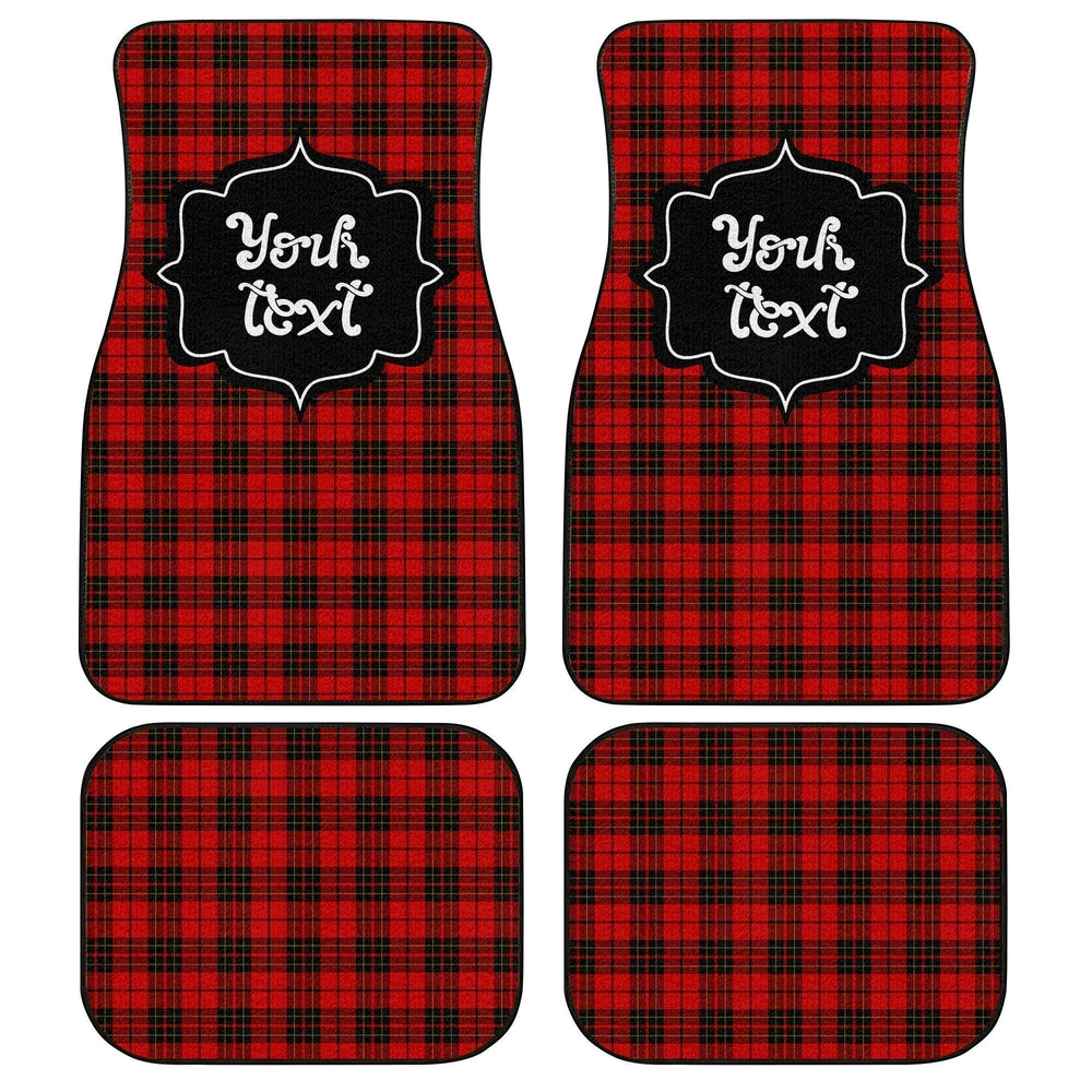Personalized Brodie Tartan Car Floor Mats Custom Name Car Accessories - Gearcarcover - 1