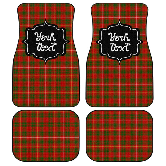 Personalized Bruce Tartan Car Floor Mats Custom Name Car Accessories - Gearcarcover - 1