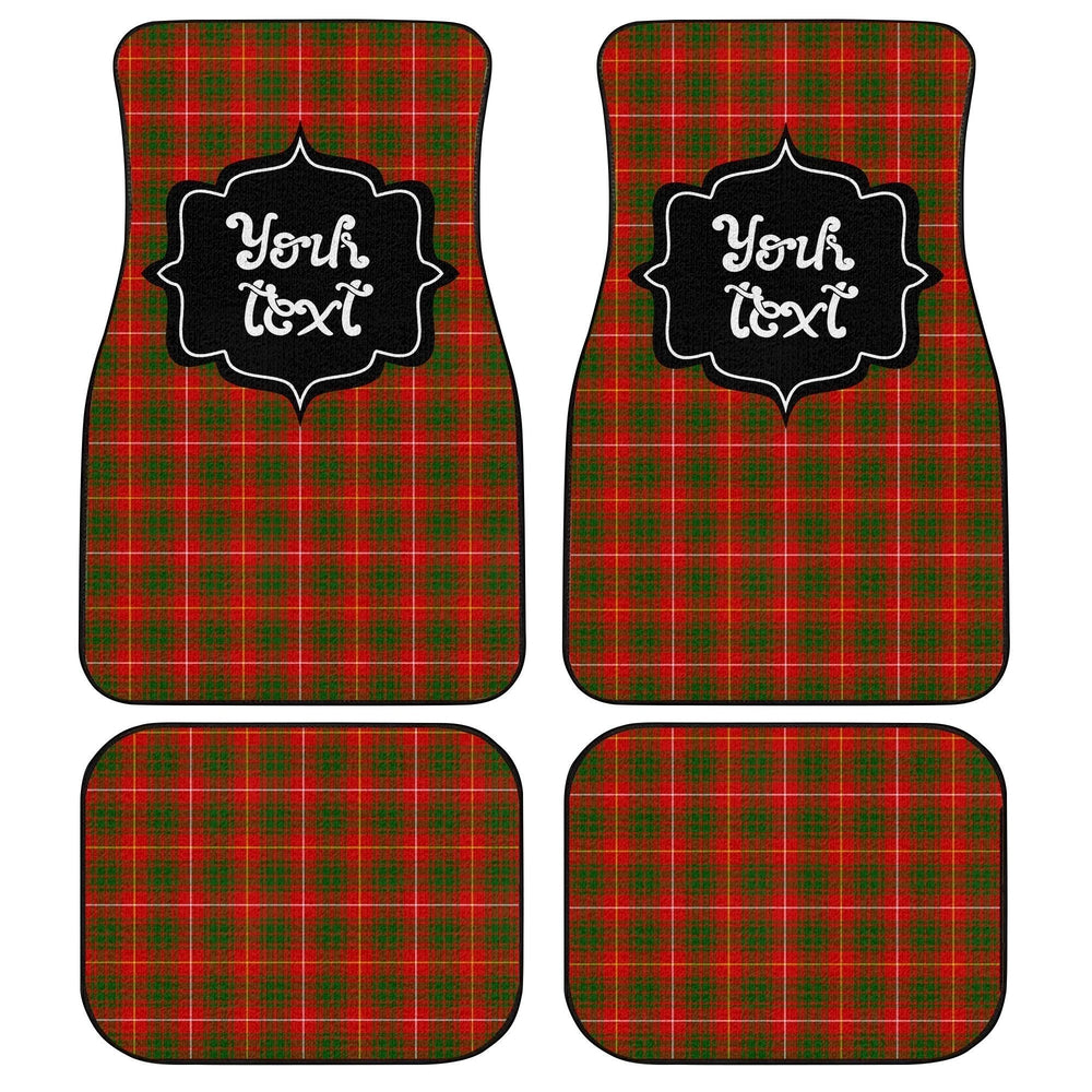 Personalized Bruce Tartan Car Floor Mats Custom Name Car Accessories - Gearcarcover - 1