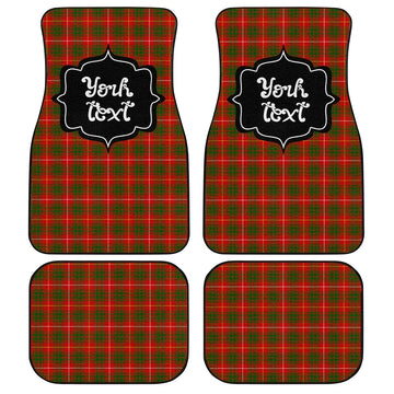 Personalized Bruce Tartan Car Floor Mats Custom Name Car Accessories - Gearcarcover - 1