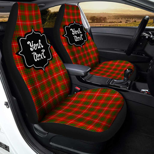 Personalized Bruce Tartan Car Seat Covers Custom Name Car Accessories - Gearcarcover - 2