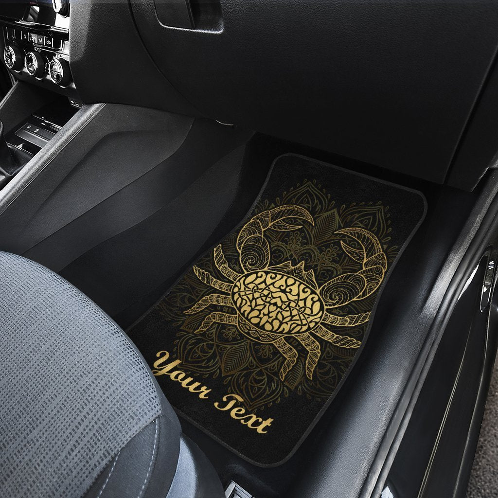 Personalized Cancer Car Floor Mats Custom Zodiac Sign Cancer Car Accessories - Gearcarcover - 4