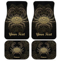 Personalized Cancer Car Floor Mats Custom Zodiac Sign Cancer Car Accessories - Gearcarcover - 1