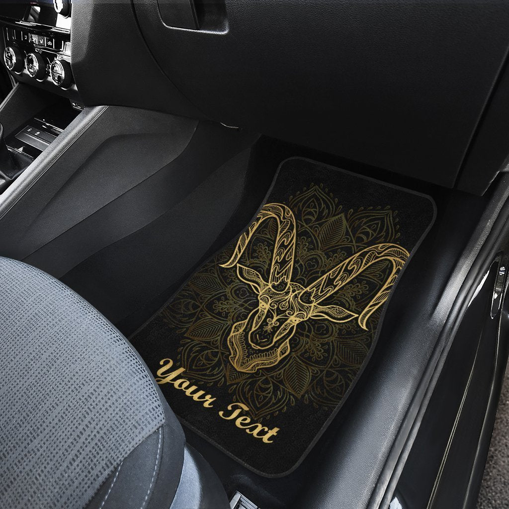 Personalized Capricorn Car Floor Mats Custom Name Zodiac Car Accessories - Gearcarcover - 4