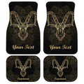 Personalized Capricorn Car Floor Mats Custom Name Zodiac Car Accessories - Gearcarcover - 1
