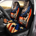 Personalized Cat American Flag Car Seat Covers Custom Cat Car Accessories - Gearcarcover - 2
