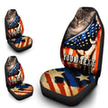 Personalized Cat American Flag Car Seat Covers Custom Cat Car Accessories - Gearcarcover - 1