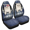 Personalized Couple Persian Cat Car Seat Covers Custom Couple Car Acessories Anniversary - Gearcarcover - 3