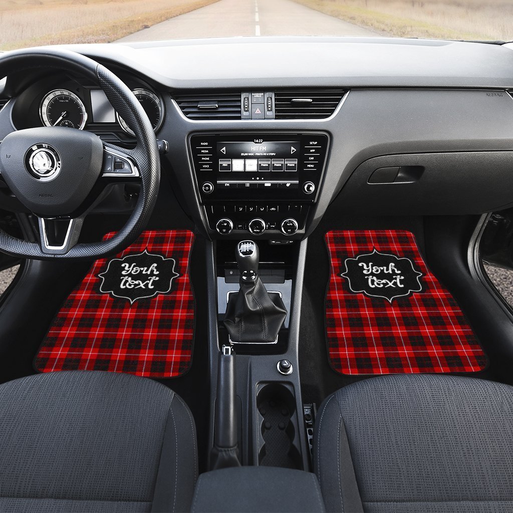 Personalized Cunningham Tartan Car Floor Mats Custom Name Car Accessories - Gearcarcover - 3