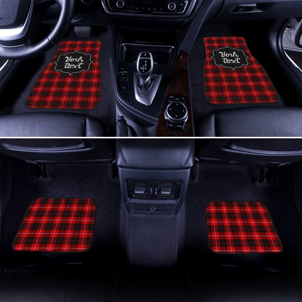 Personalized Cunningham Tartan Car Floor Mats Custom Name Car Accessories - Gearcarcover - 2