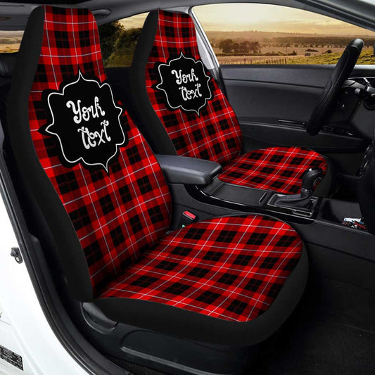 Personalized Cunningham Tartan Car Seat Covers Custom Name Car Accessories - Gearcarcover - 2