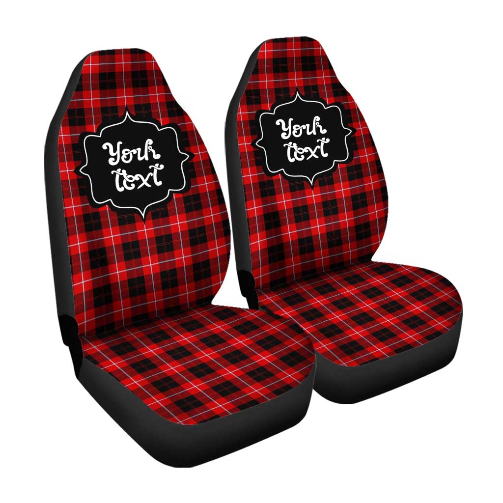 Personalized Cunningham Tartan Car Seat Covers Custom Name Car Accessories - Gearcarcover - 3