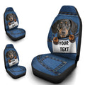 Personalized Cute Dachshund Car Seat Covers Custom Car Accessories For Dog Lovers - Gearcarcover - 4