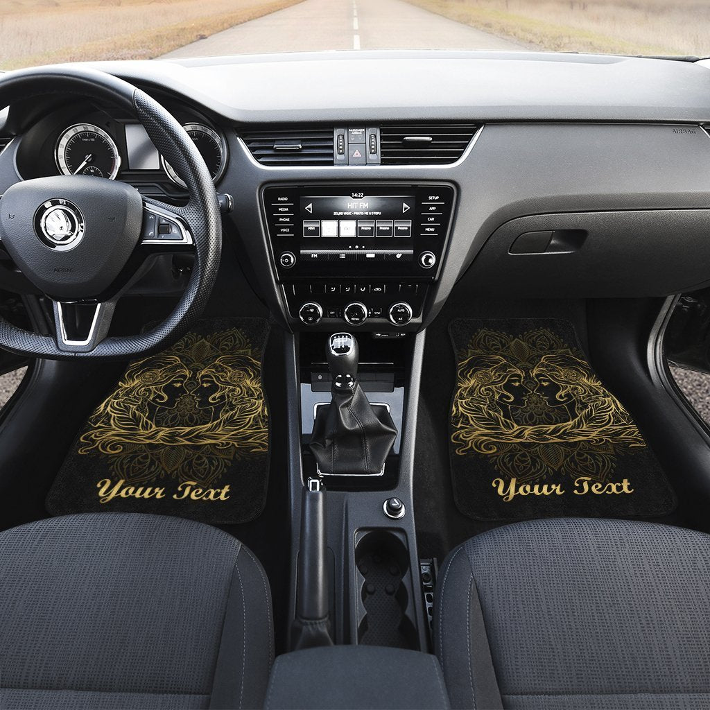 Personalized Gemini Car Floor Mats Custom Zodiac Sign Gemini Car Accessories - Gearcarcover - 3