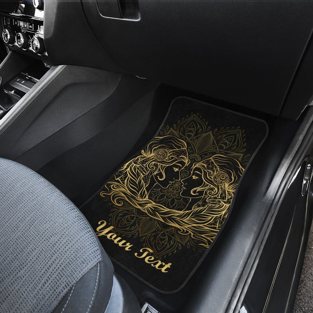 Personalized Gemini Car Floor Mats Custom Zodiac Sign Gemini Car Accessories - Gearcarcover - 4