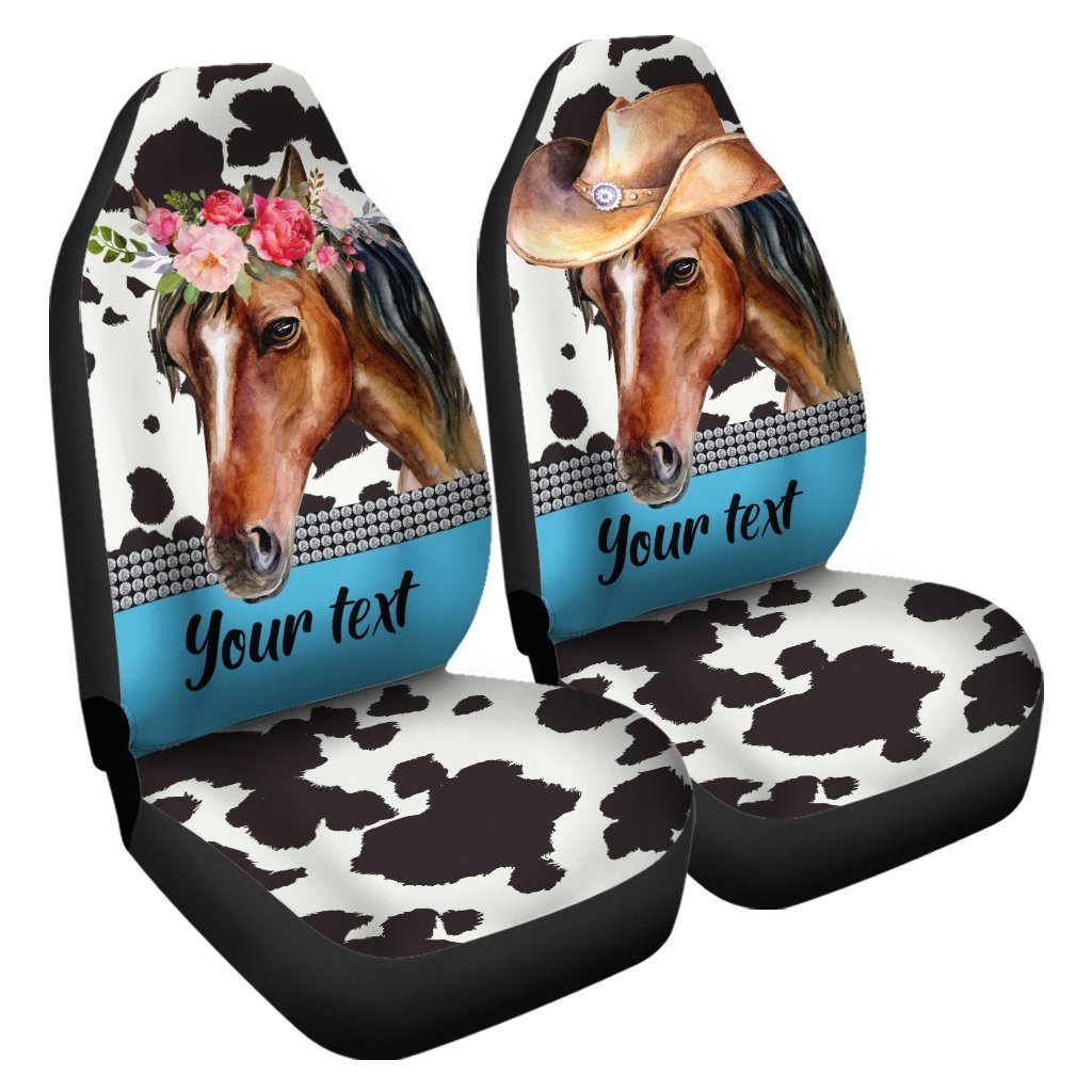 Personalized Horse Car Seat Covers Custom Animal Car Accessories Anniversary Gifts - Gearcarcover - 3