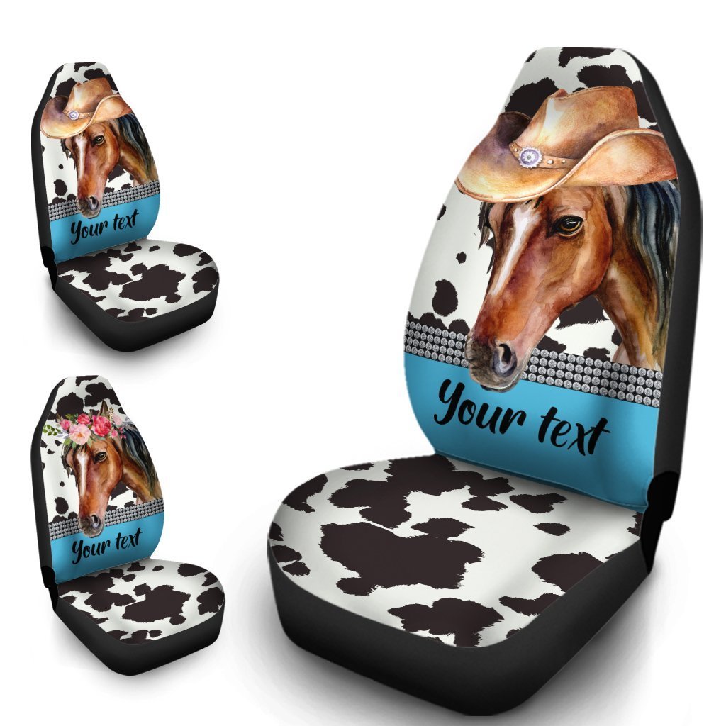 Personalized Horse Car Seat Covers Custom Animal Car Accessories Anniversary Gifts - Gearcarcover - 4