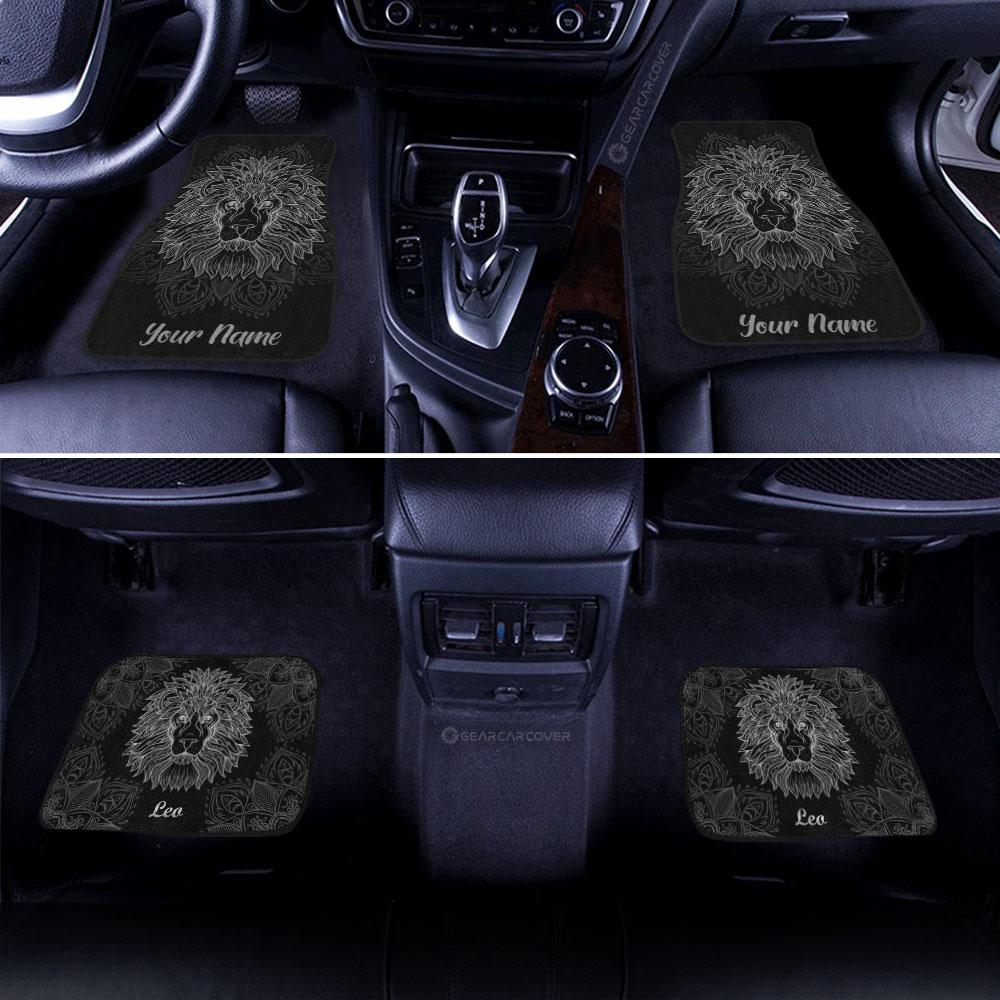 Personalized Leo Car Floor Mats Customize Name Zodiac Car Accessories - Gearcarcover - 3